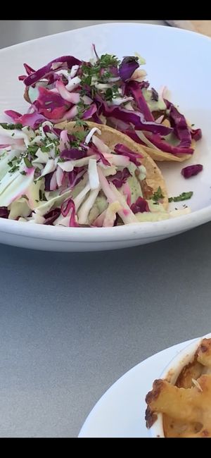 Beer battered avocado tacos  at Seabirds Kitchen in Long Beach
