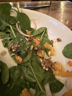 Harvest salad hold the goat cheese was a spectacular salad!   at Backwoods Brewing Company in Carson