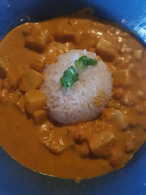 Chickpea curry at Captain Coconuts in 