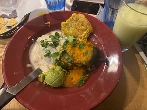 Vegan Chile en Nogada   at Ed's Cantina & Grill in Estes Park