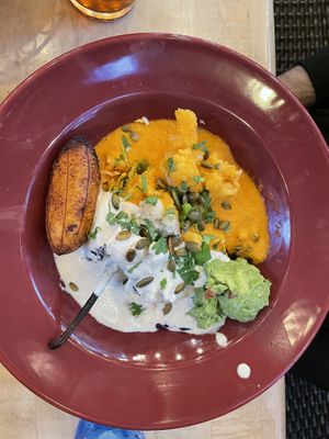 Chile en nogada  at Ed's Cantina & Grill in Estes Park