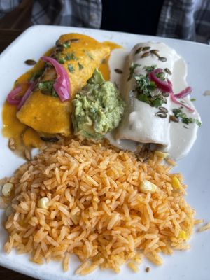 Vegan Enchiladas  at Ed's Cantina & Grill in Estes Park