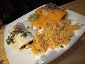 Veggie enchiladas   at Ed's Cantina & Grill in Estes Park