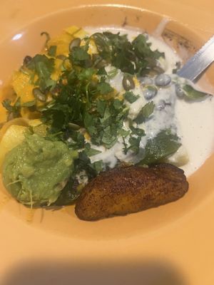 Chile en nogada  at Ed's Cantina & Grill in Estes Park