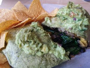 vegan burrito  at Ed's Cantina & Grill in Estes Park