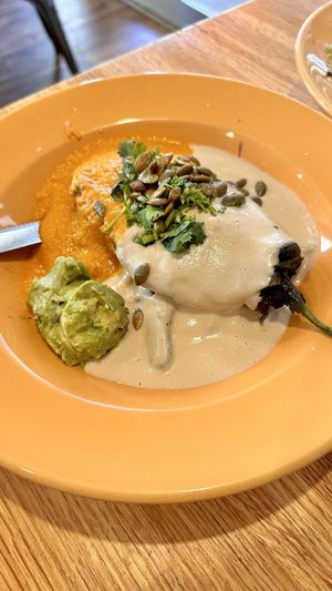 Chile en nogada  at Ed's Cantina & Grill in Estes Park