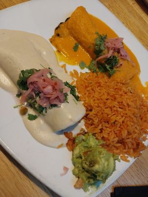 veggie enchiladas at Ed's Cantina & Grill in Estes Park