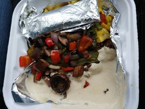 $13.00 Mushroom Poblano with Blanco Mole Sauce: Really delicious and enough to share. at Ed's Cantina & Grill in Estes Park