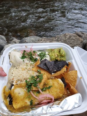 Vegan Enchiladas  at Ed's Cantina & Grill in Estes Park