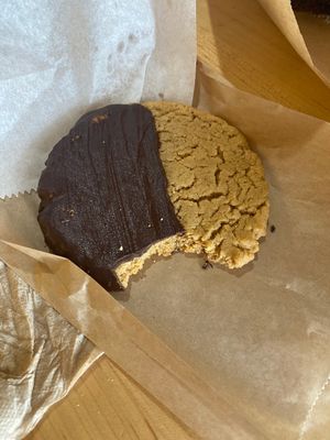 Peanut Buttet Vegan cookie !  at Ultra Coffeebar in Asheville