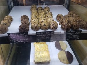 Vegan energy balls at Ultra Coffeebar in Asheville