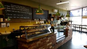 very cute inside at Red Brik caffe in Albury