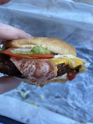 Classic Bacon Cheeseburger  at Plant Power Fast Food - Encinitas in Encinitas