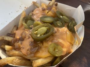 Iconic fries with jalapeños   at Plant Power Fast Food - Encinitas in Encinitas