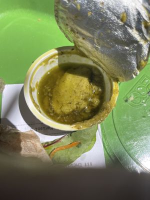  Lose up of the salad ‘dressing’, good luck with that    at Plant Power Fast Food - Encinitas in Encinitas