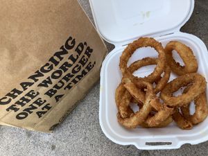 Onion rings  at Plant Power Fast Food - Encinitas in Encinitas