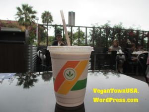 #Vegan chocolate shake. Yum. at Plant Power Fast Food - Encinitas in Encinitas