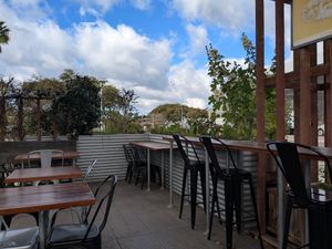 Outside at Plant Power Fast Food - Encinitas in Encinitas