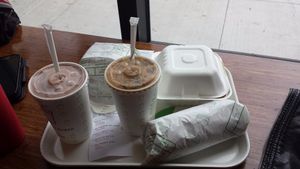 Milkshakes, chili cheese fries, buffalo 66 sandwich, money mustard chicken wrap at Plant Power Fast Food - Encinitas in Encinitas
