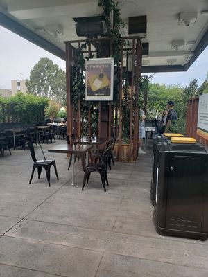 Outdoor seating. at Plant Power Fast Food - Encinitas in Encinitas