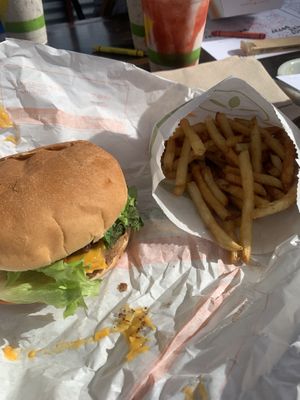Great burger  at Plant Power Fast Food - Encinitas in Encinitas