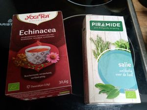 Yogi and Piramide teas at Mimint Bio Market in Arnhem