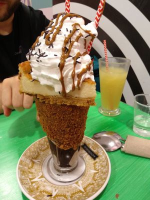 Crazy vegan shake at Malvy's Shakes in Madrid