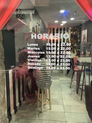 Door at Malvy's Shakes in Madrid