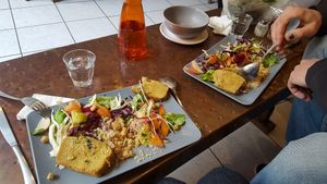 Colourful meal at L'instant in Tours