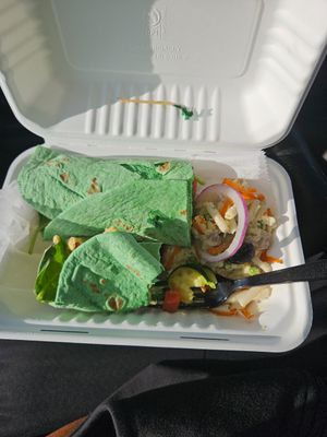 My greedy self took the pic afterwards lol at Organic Bliss in Toledo