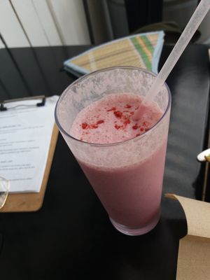 Strawberry pitaya at Gathered Kitchen in Glebe