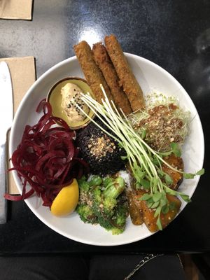 Beautiful wholesome food - I think this was the gathered bowl at Gathered Kitchen in Glebe