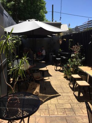 backyard area at Gathered Kitchen in Glebe
