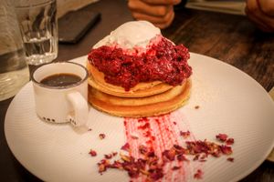 buttermylk pancakes at Gathered Kitchen in Glebe