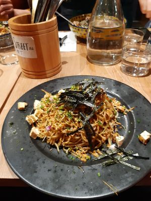 Noodles with tofu at Tokyo Street in Helsinki