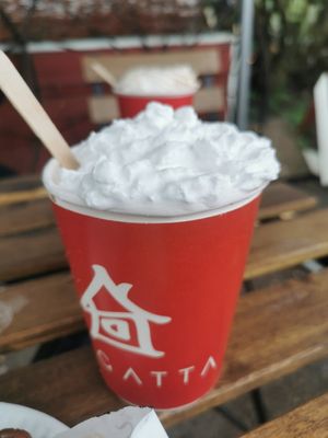 Hot Chocolate With whipped cream at Regatta in Helsinki