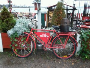In front of Regatta at Regatta in Helsinki
