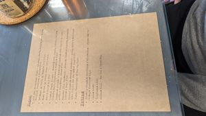 Vegan menu at Mrs Green's in Dumfries