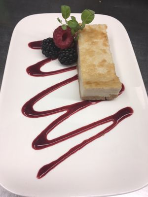 Vegan cheesecake at  De Oude Gasfabriek in Groningen