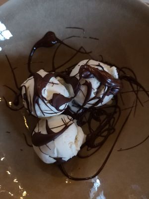 Vegan dame blanche at  De Oude Gasfabriek in Groningen