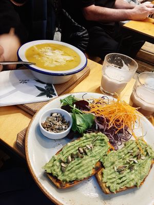 sweet potato toast! at Shake Cafe - Del Corso in Florence