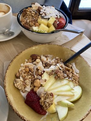 Smoothie bowls  at Shake Cafe - Del Corso in Florence