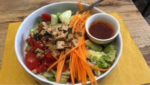 Vegan salad, very spicy! at Shake Cafe - Del Corso in Florence