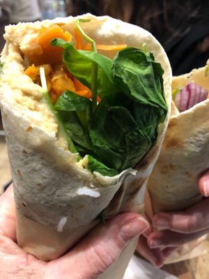 Vegan wrap at Shake Cafe - Del Corso in Florence