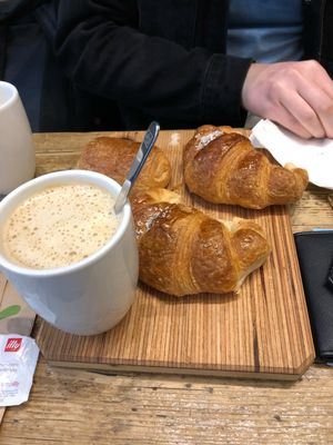 Oat Milk Latte, Apricot Croissants and Pain Au Chocolate   at Shake Cafe - Del Corso in Florence