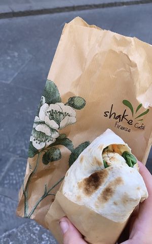 Vegan wrap  at Shake Cafe - Del Corso in Florence