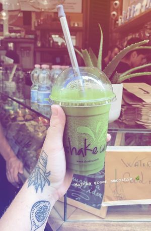 Matcha green smoothie  at Shake Cafe - Del Corso in Florence