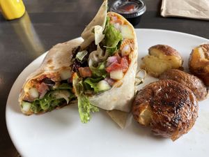 Hippy wrap at Cosmic Cowboy Grill in Coeur D Alene