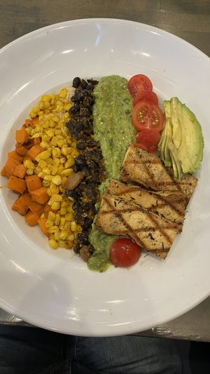 Sweet Potato & Black Bean Bowl w/ Grilled Tofu  at Cosmic Cowboy Grill in Coeur D Alene