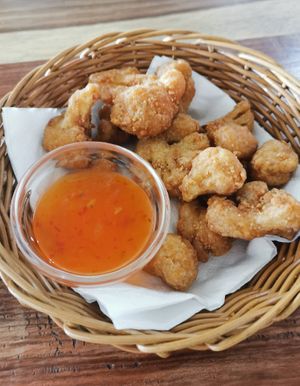 Cauliflower wings at Eat With Fingers Restaurant Mauritius in Grand Baie
